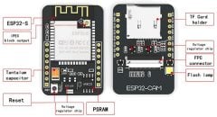 ESP32-CAM WiFi Bluetooth Geliştirme Kartı + OV2640 Kamera Modül