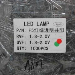 5mm Çift Renkli LED Kırmızı+Yeşil