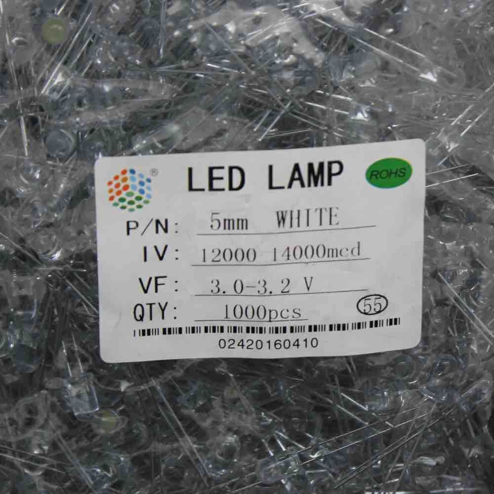 5mm  Beyaz LED