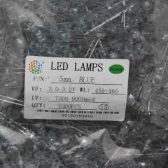 5mm Şeffaf Mavi LED