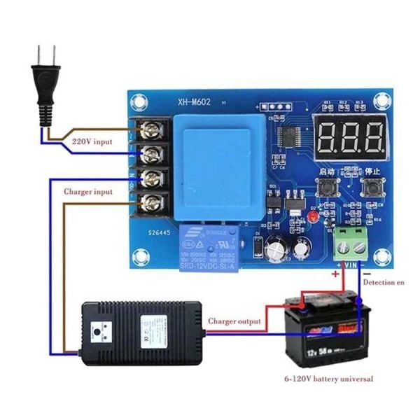Akü Şarj Kontrol Devresi  3.7-120V Lityum Pil