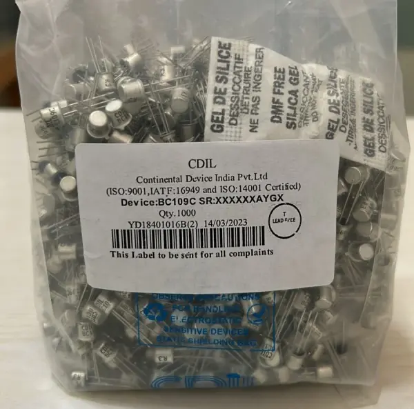 BC 109 BJT Transistor NPN 200 mA  25 V  THT  TO-18