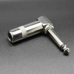 6.3mm Mono L Tipi Metal Jak