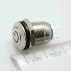 12mm Metal Buton 12v Dc IP65