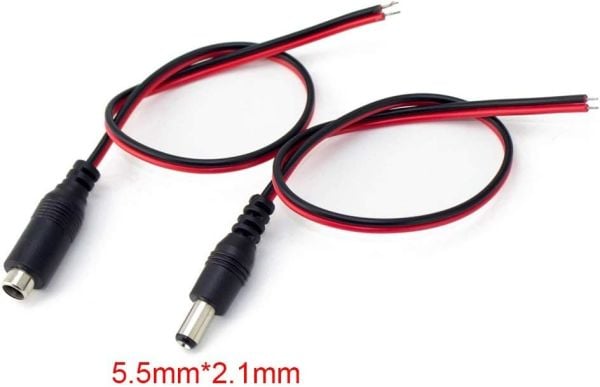 Dc Seyyar Jack Dişi Erkek 2.1mm x 5mm