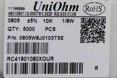 10K  0805 1/8W Smd Direnç