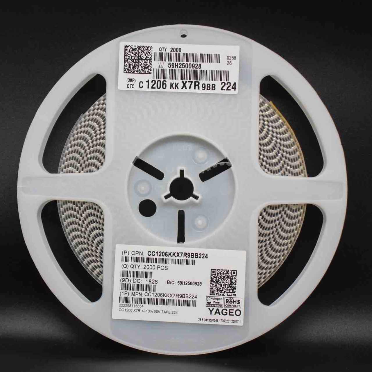 220nf 50v 1206 Smd Kondansatör
