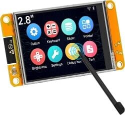 ESP32 Geliştirme Kartı 2.8 inç 240x320 Akıllı Dokunmatik TFT LCD Modül | LVGL WiFi Bluetooth WROOM Arduino Uyumlu