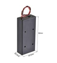 18650 2li Pil Kutusu Anahtar 15cm Kablo