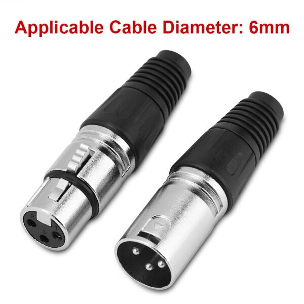 Canon Erkek+Dişi  3 Pinli XLR Konnektör