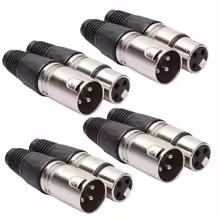 Canon Erkek+Dişi  3 Pinli XLR Konnektör