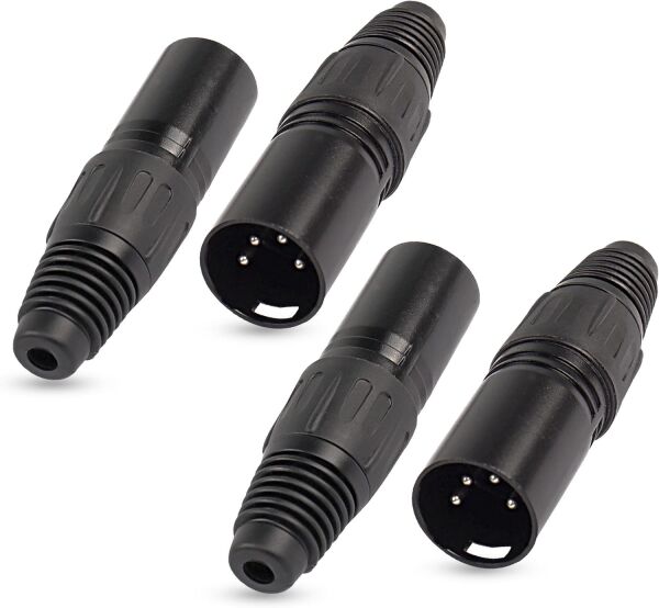 4 Pin Canon  XLR Erkek Fiş Konnektörü