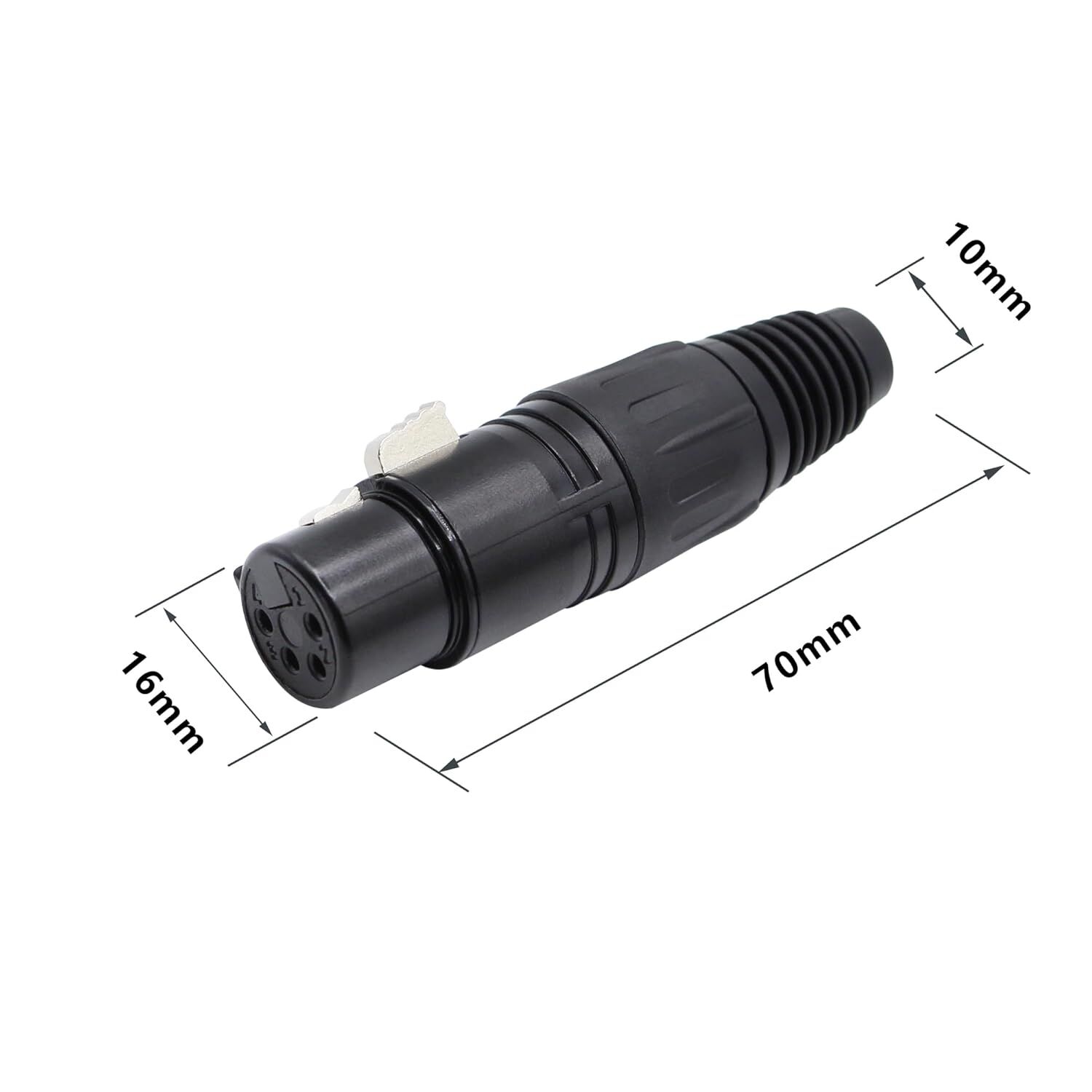 4 Pin Canon XLR Dişi Fiş Konnektörü