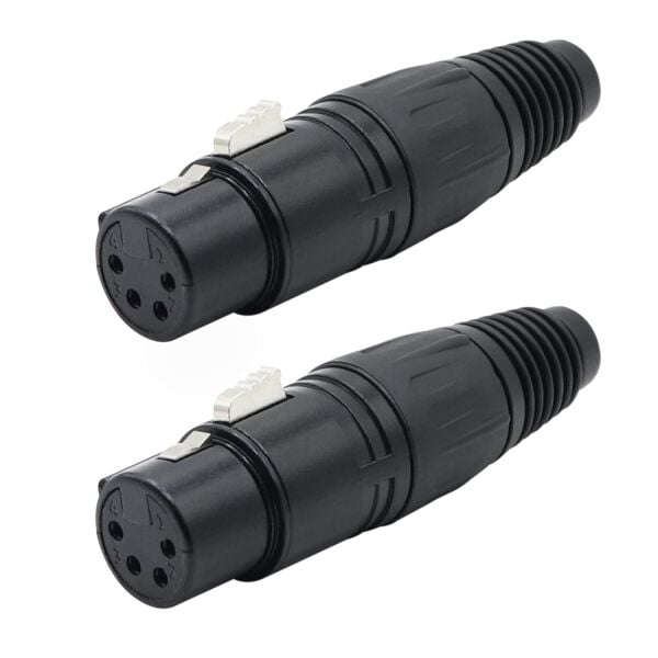 4 Pin Canon XLR Dişi Fiş Konnektörü