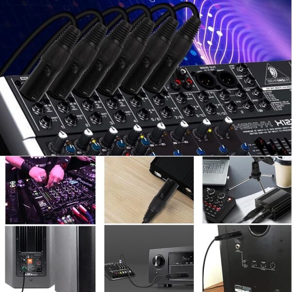 4 Pin Canon XLR Dişi Fiş Konnektörü