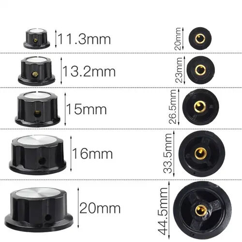 MF-A02 Pot Düğme 6mm 22.9mm