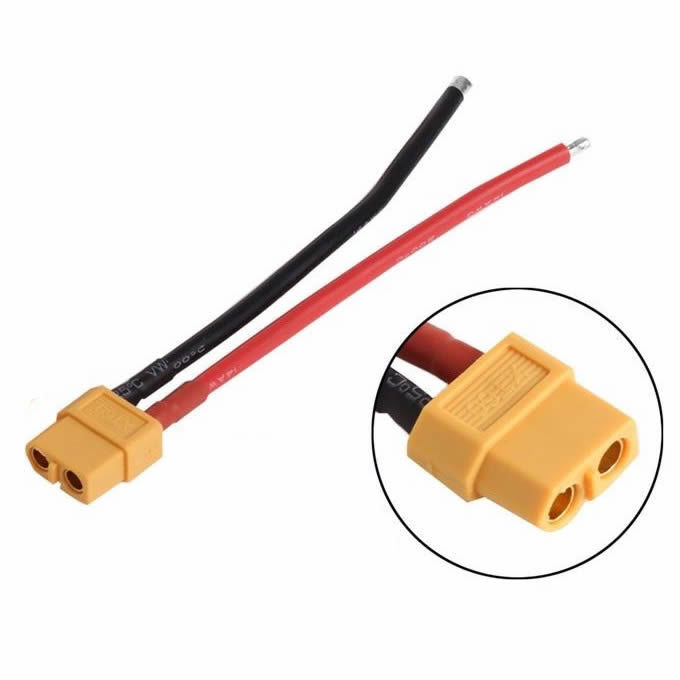 Xt60 Dişi Lipo Pil Şarj Kablosu 15cm 12AWG