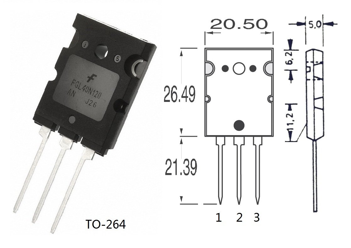 40N120 IGBT 40A , 1200V TO-264