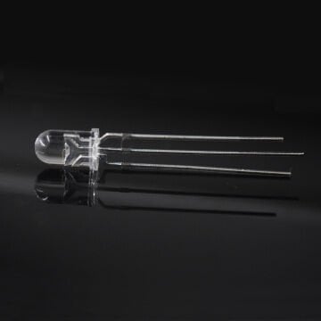 5mm Çift Renk Şeffaf  Kırmızı Yeşil Katot