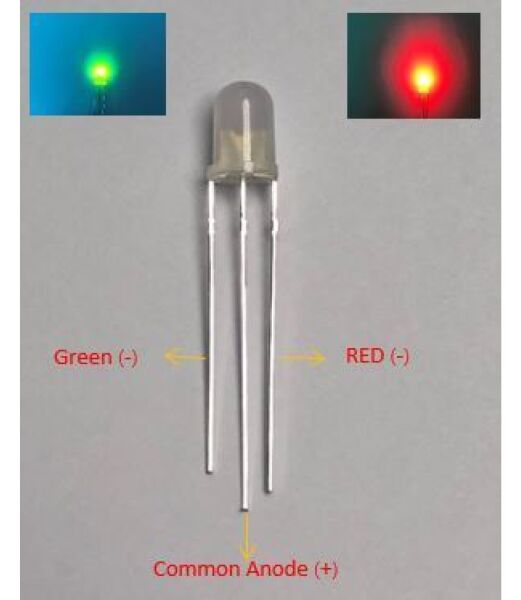 5mm Çift Renk Buzlu Kırmızı Yeşil Anot