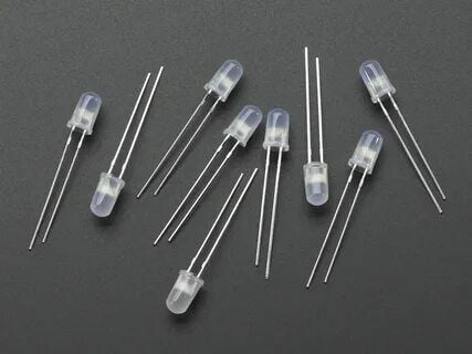 5mm Çift Renk Kırmızı Yeşil 2 Ayak