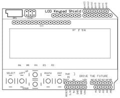 LCD Shield 2x16 Lcd