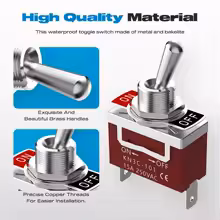 Toogle Anahtar 2P ON-OFF Ø12mm KN3C-101