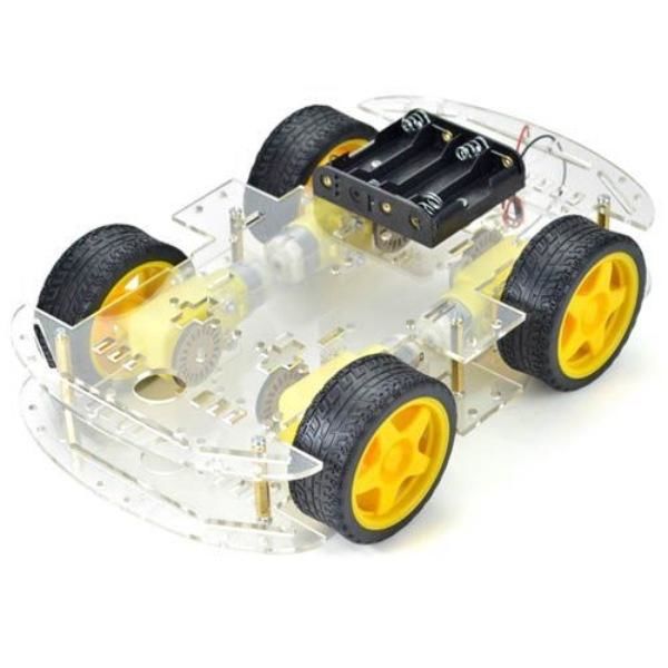 4WD Şeffaf Şase Tekerlekli Araba Kiti